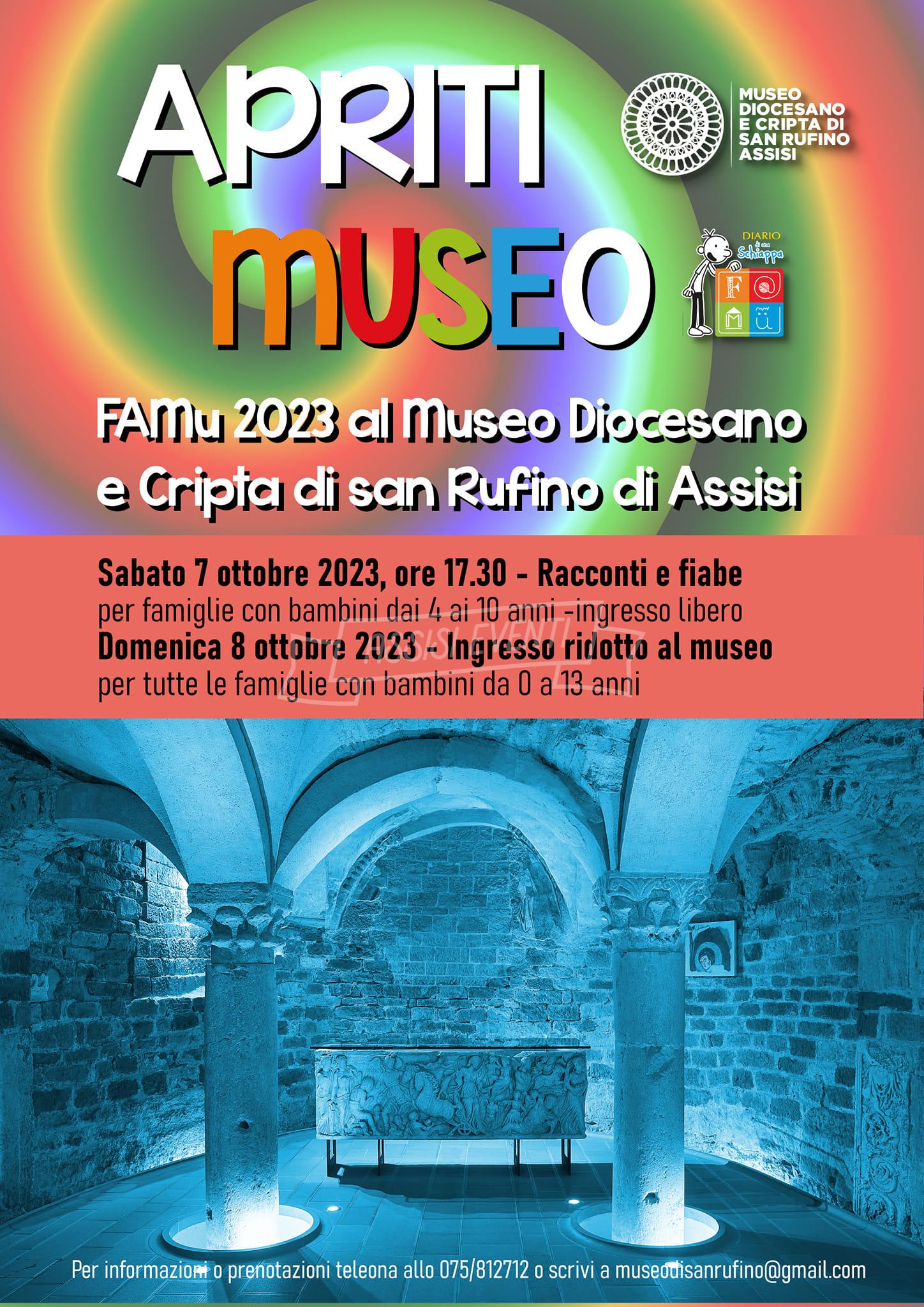 Apriti Museo FAMu 2023 Al Museo Diocesano E Cripta Di San Rufino